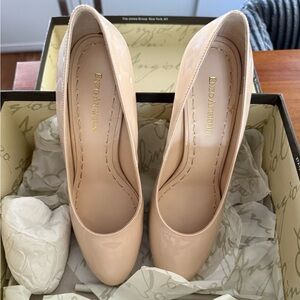 Enzo Angiolini Nude Patent Heels